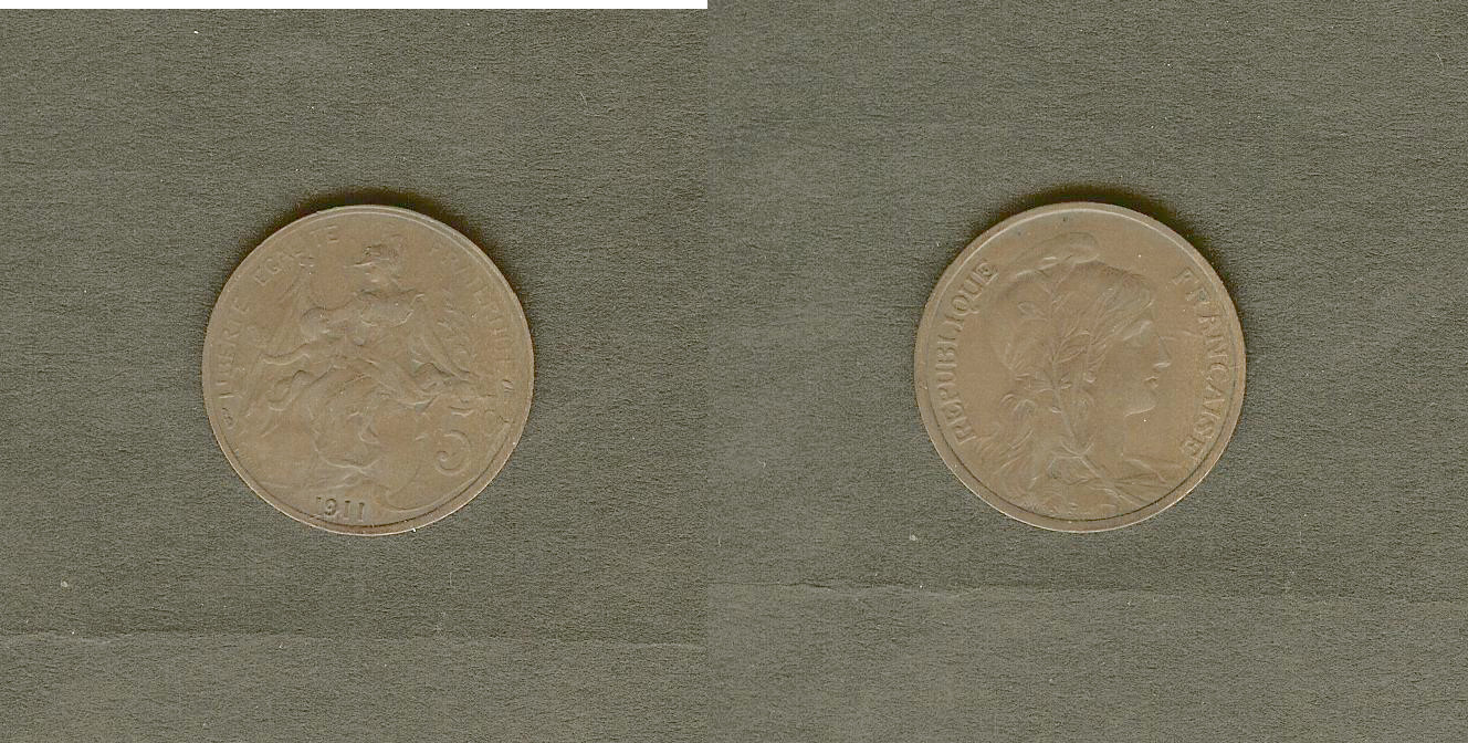 5 centimes Dupuis 1911 TTB+